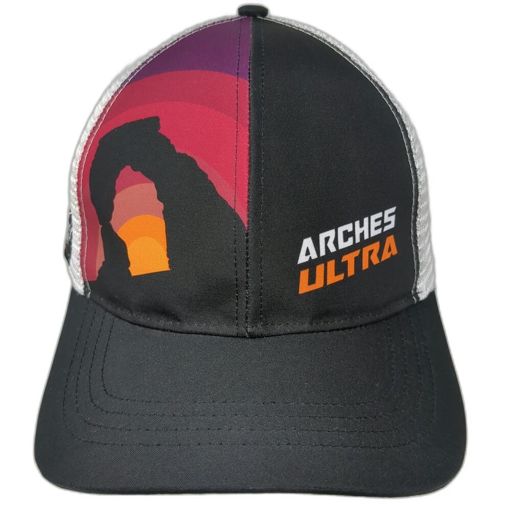 Boco Gear Trucker Hat Black One Size Arches Ultra Moab Utah Mesh Snapback Hat